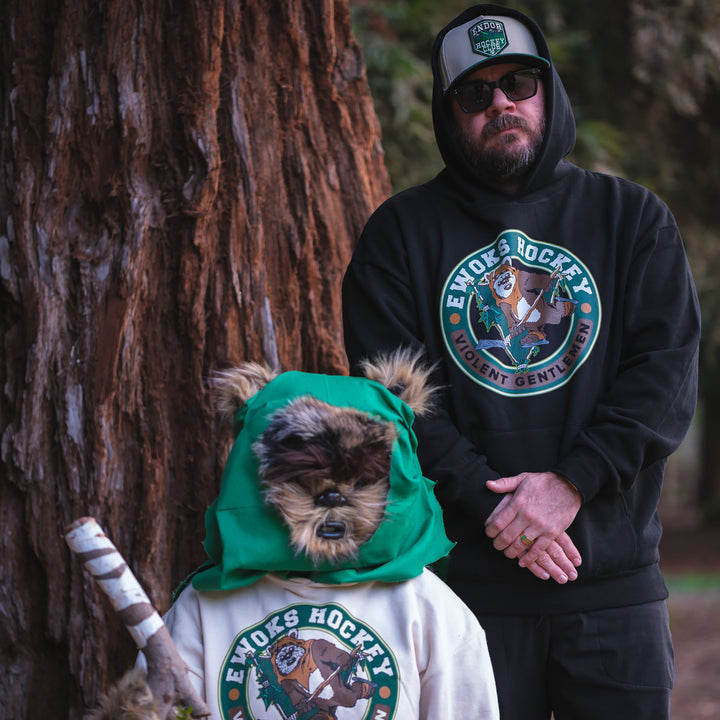Ewoks Hockey Pullover Hood - - Men's Fleece Tops - Violent Gentlemen