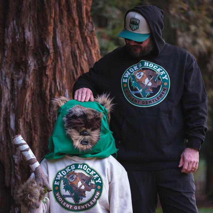 Ewoks Hockey Pullover Hood - - Men's Fleece Tops - Violent Gentlemen