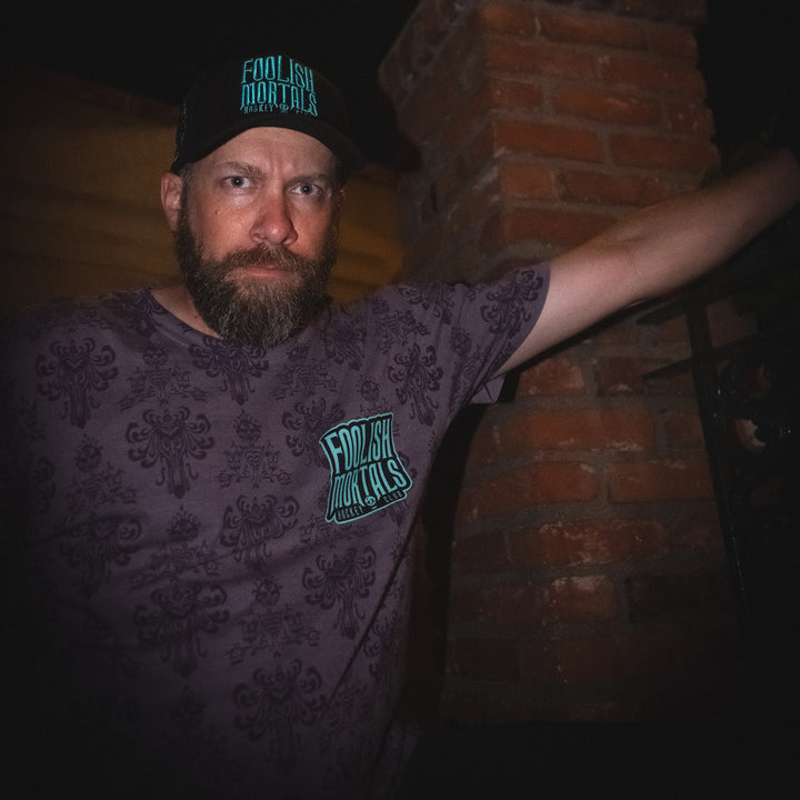 999 Haunts All-Over Vintage Tee - - Men's T-Shirts - Violent Gentlemen