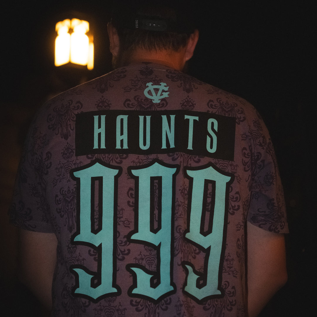999 Haunts All-Over Vintage Tee - - Men's T-Shirts - Violent Gentlemen