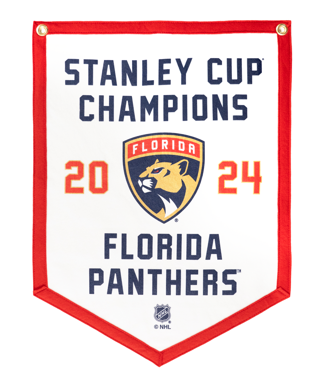 Florida Panthers Stanley Cup Champions Camp Flag • NHL x Oxford Pennant - - Camp Flag - Oxford Pennant