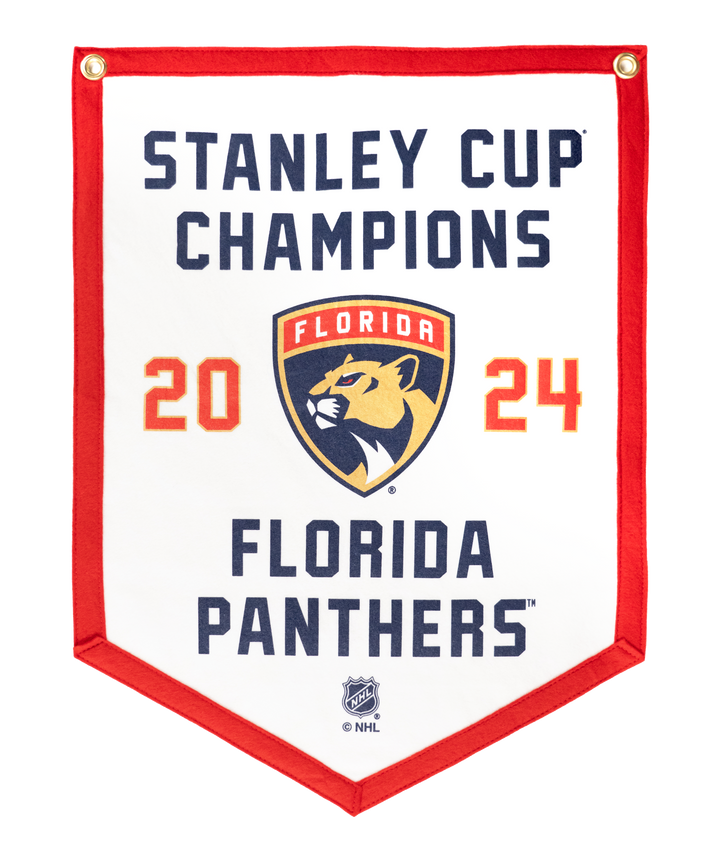 Florida Panthers Stanley Cup Champions Camp Flag • NHL x Oxford Pennant - - Camp Flag - Oxford Pennant