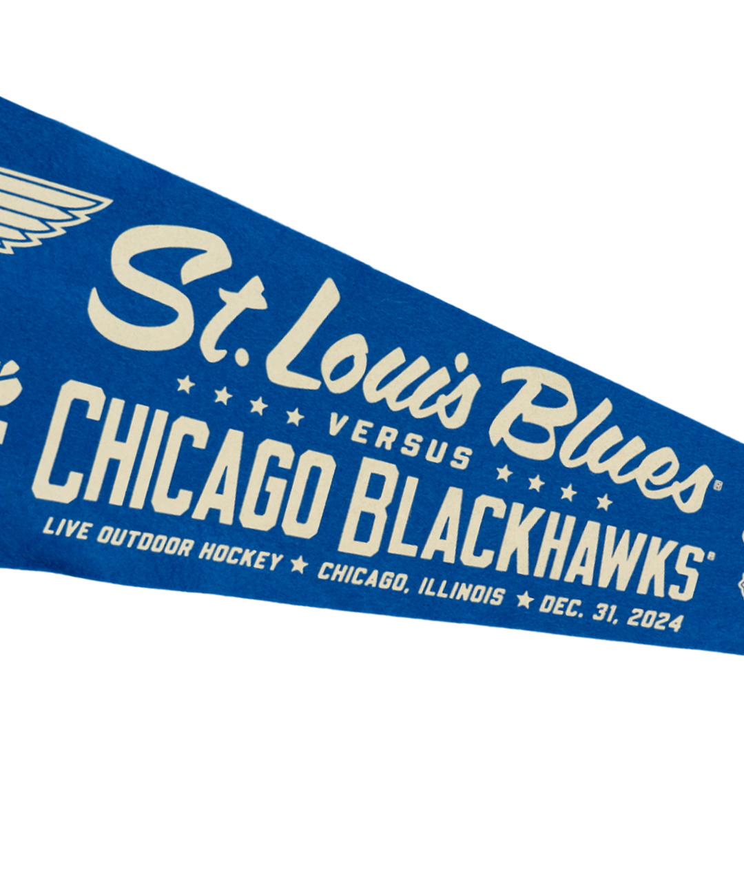 NHL Winter Classic® St Louis Blues Versus Chicago Blackhawks Pennant • NHL x Oxford Pennant - - Pennant - Oxford Pennant