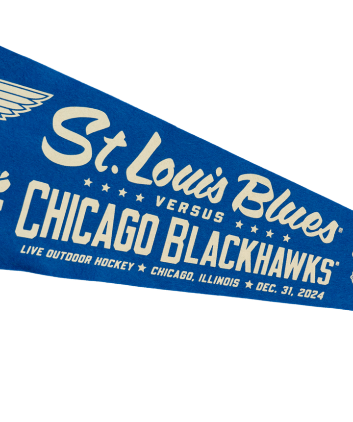 NHL Winter Classic® St Louis Blues Versus Chicago Blackhawks Pennant • NHL x Oxford Pennant - - Pennant - Oxford Pennant