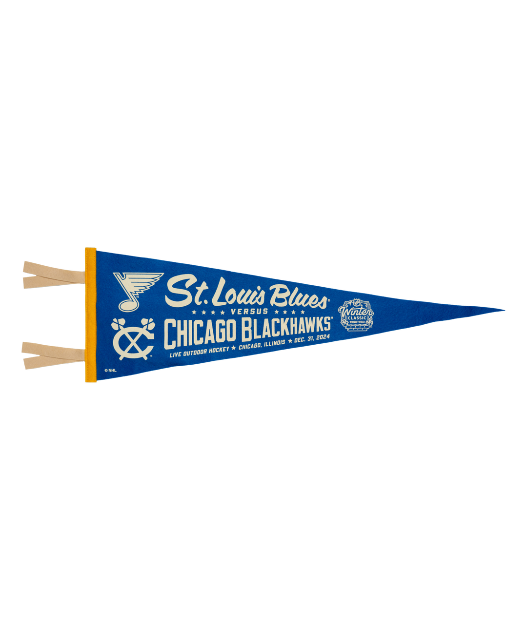 NHL Winter Classic® St Louis Blues Versus Chicago Blackhawks Pennant • NHL x Oxford Pennant - - Pennant - Oxford Pennant