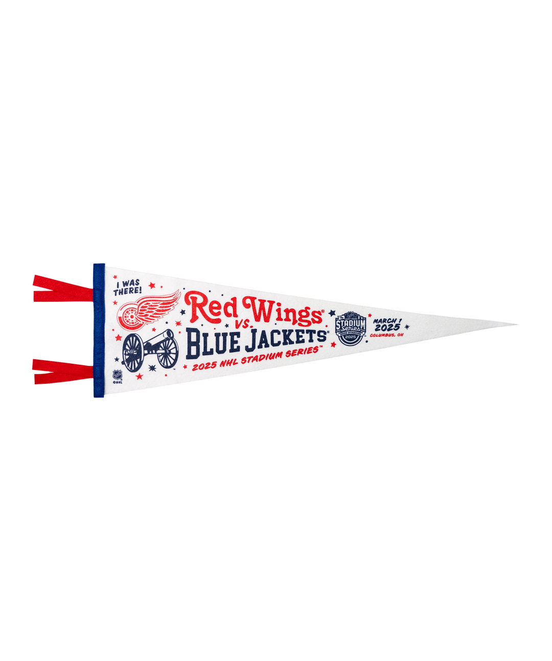 NHL Stadium Series™ Detroit Red Wings versus Columbus Blue Jackets Pennant • NHL x Oxford Pennant - - Pennant - Oxford Pennant