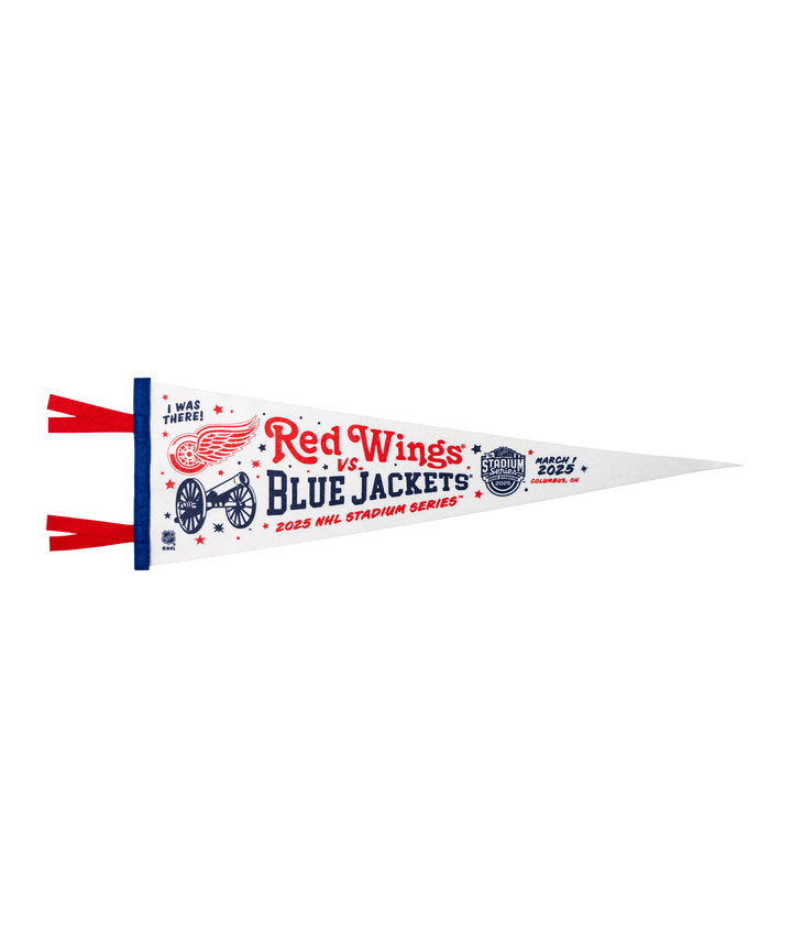 NHL Stadium Series™ Detroit Red Wings versus Columbus Blue Jackets Pennant • NHL x Oxford Pennant - - Pennant - Oxford Pennant