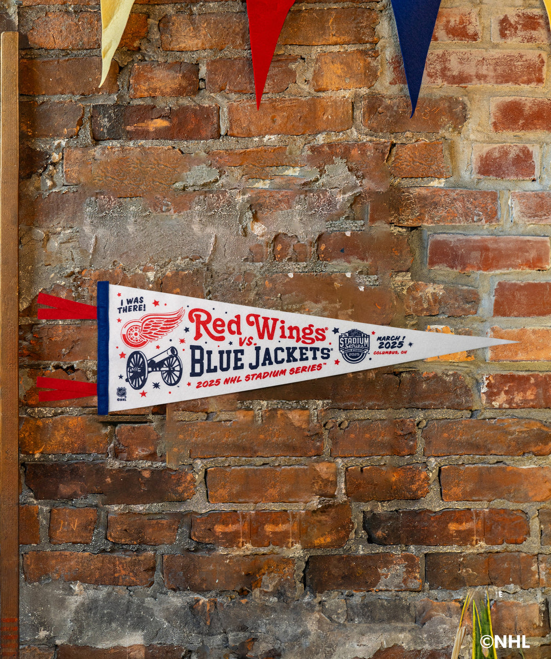 NHL Stadium Series™ Detroit Red Wings versus Columbus Blue Jackets Pennant • NHL x Oxford Pennant - - Pennant - Oxford Pennant