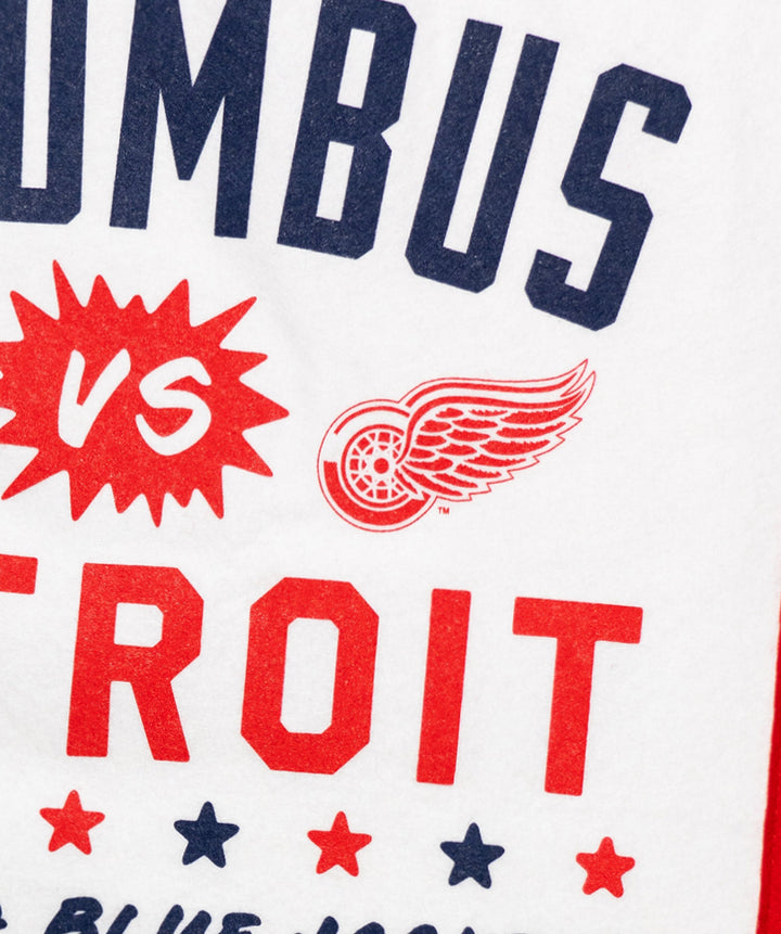 NHL Stadium Series™ Columbus Blue Jackets versus Detroit Red Wings Camp Flag • NHL x Oxford Pennant - - Camp Flag - Oxford Pennant