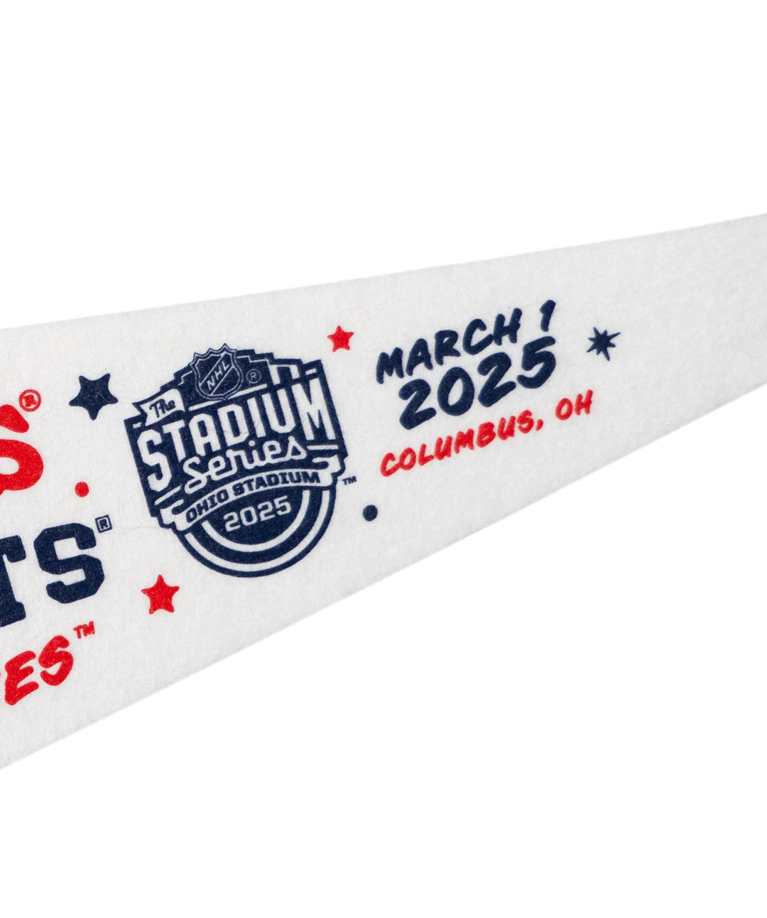 NHL Stadium Series™ Detroit Red Wings versus Columbus Blue Jackets Pennant • NHL x Oxford Pennant - - Pennant - Oxford Pennant