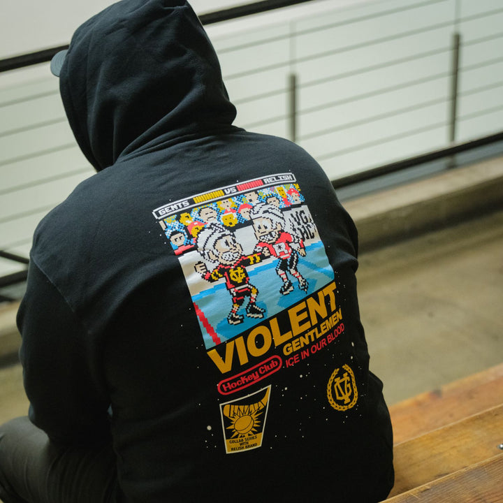 8-Bit Pullover Hood -  - Men's Fleece Tops - Violent Gentlemen