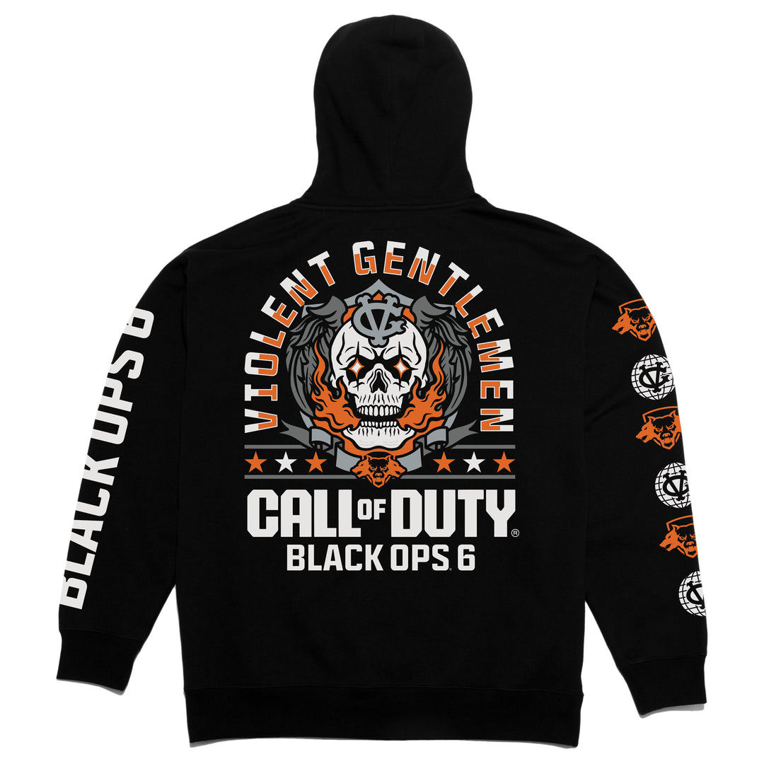 Black Ops 6 Skull Enforcer Pullover Hood - - Men's Fleece Tops - Violent Gentlemen