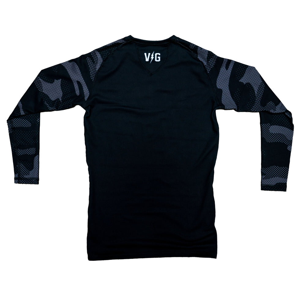 Ground Karate Long Sleeve Rash Guard -  - Men's Long Sleeve T-Shirts - Violent Gentlemen