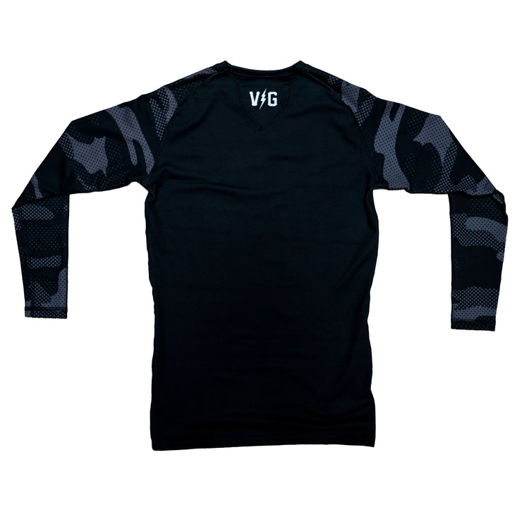 Ground Karate Long Sleeve Rash Guard -  - Men's Long Sleeve T-Shirts - Violent Gentlemen