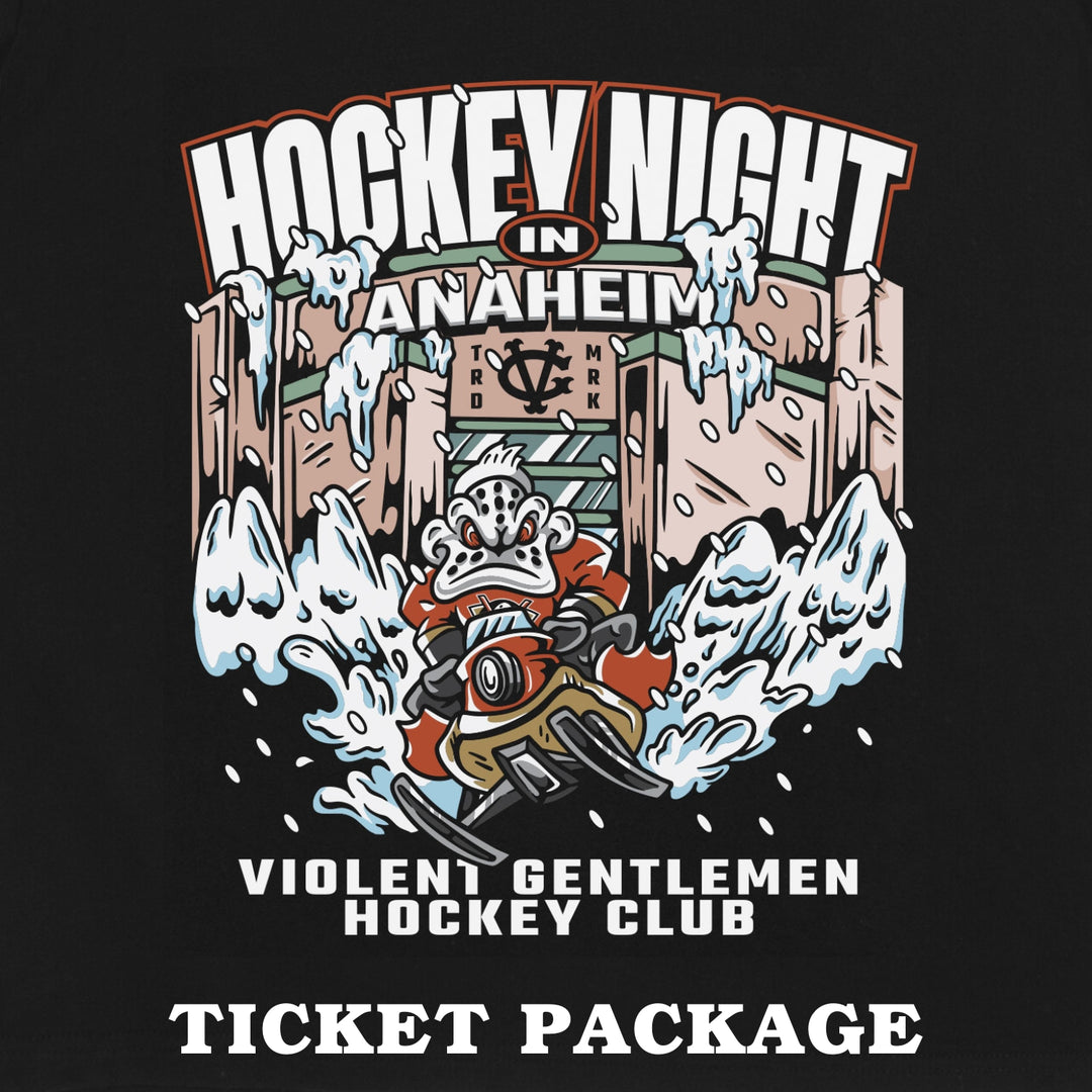 Hockey Night in ANA April 2025 Ticket Package - - Men's T-Shirts - Violent Gentlemen