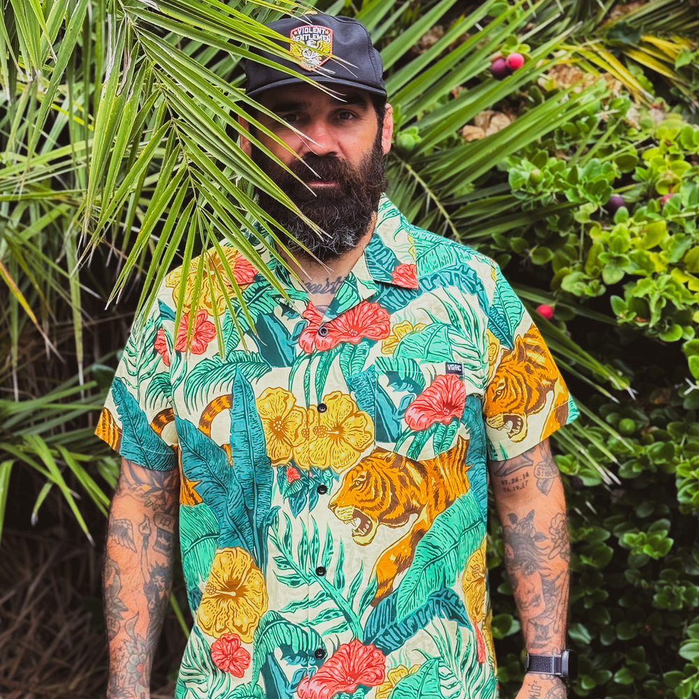 Jungle Button Up - - Men's Polos - Violent Gentlemen