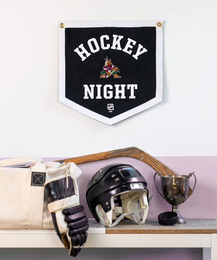 Customizable NHL Hockey Night Camp Flag • NHL x Oxford Pennant -  - Camp Flag - Oxford Pennant