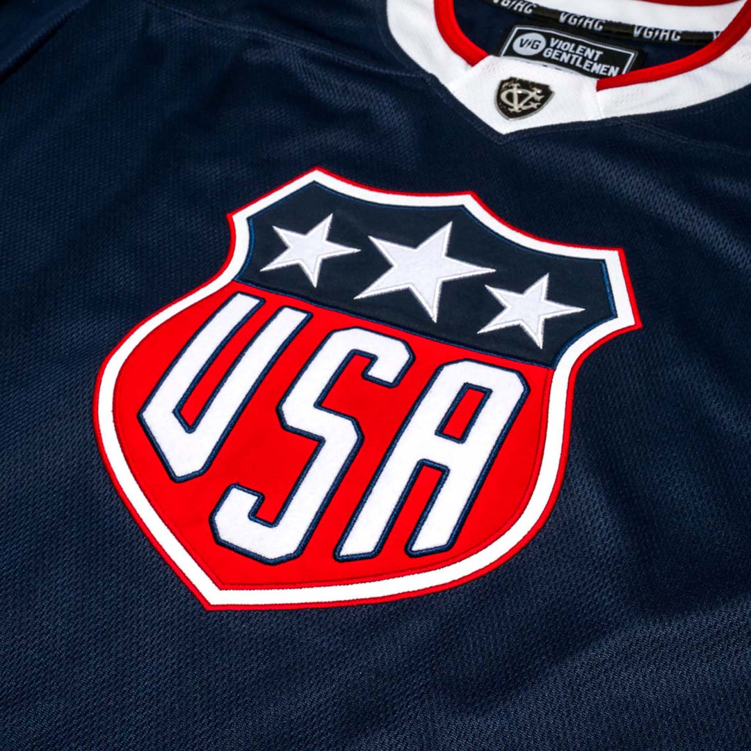 Hockey USA 2026 Hockey Jersey - - Jerseys - Violent Gentlemen Hockey Lifestyle | Built by Fans for Fans | Perfect Gift for hockey fan or hockey players that live in the hockey culture