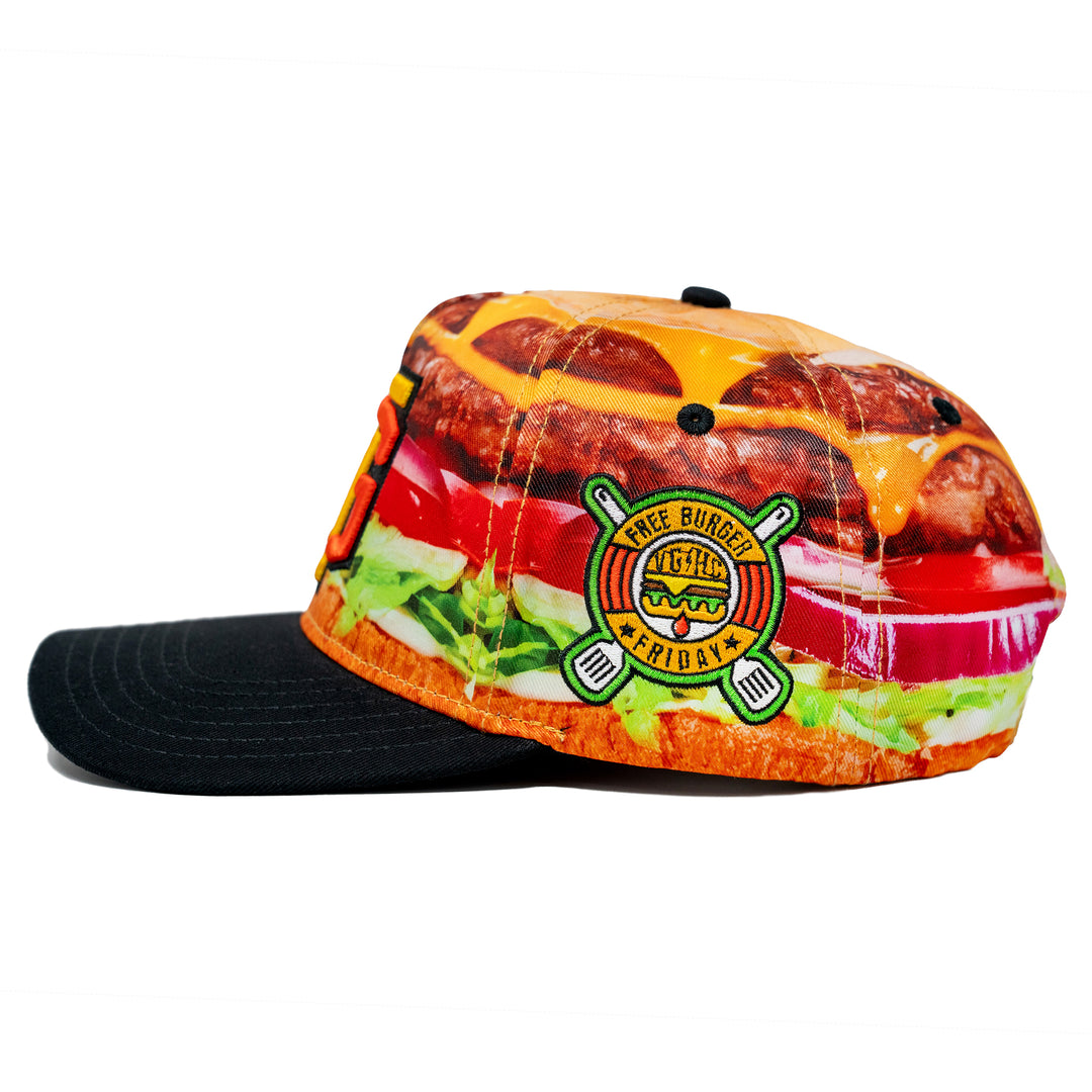 Free Burger Friday A-Frame Snapback - - Hats - Violent Gentlemen