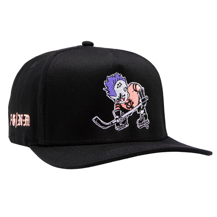 Hockey Punk A-Frame Snapback - - Hats - Violent Gentlemen Hockey Lifestyle | Built by Fans for Fans | Perfect Gift for hockey fan or hockey players that live in the hockey culture