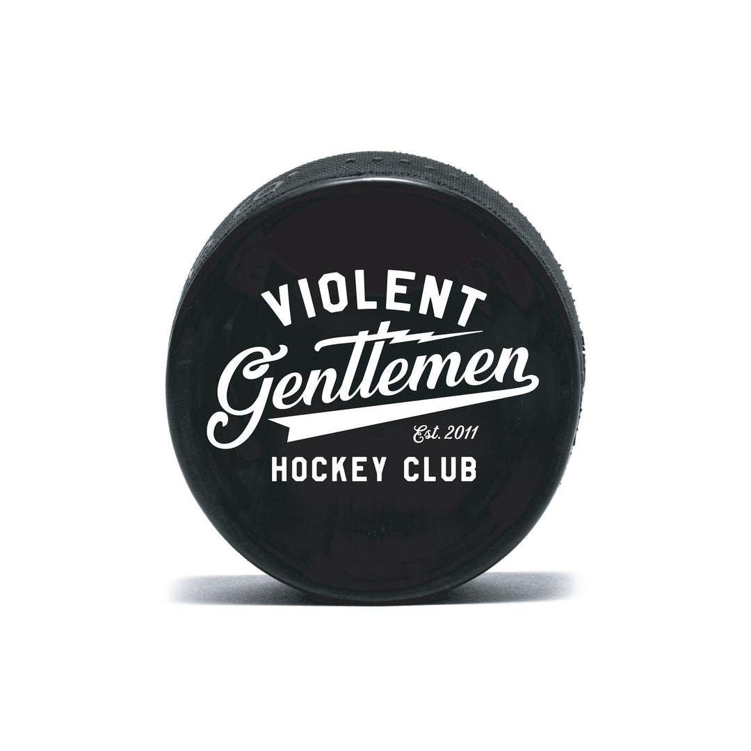 Hockey Brass Bonanza Hockey Puck - - Accessories - Violent Gentlemen Hockey Lifestyle | Built by Fans for Fans | Perfect Gift for hockey fan or hockey players that live in the hockey culture
