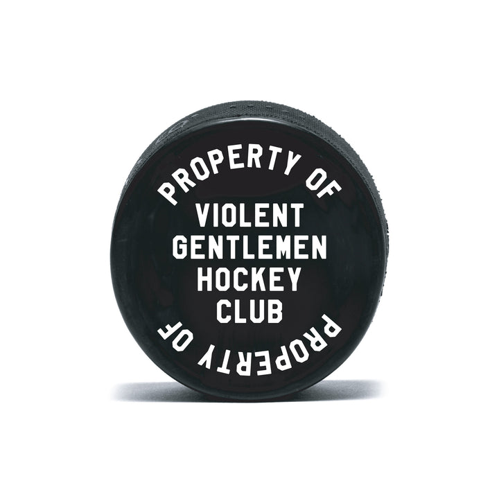 Hockey Loyalty Hockey Puck - - Accessories - Violent Gentlemen Hockey Lifestyle | Built by Fans for Fans | Perfect Gift for hockey fan or hockey players that live in the hockey culture