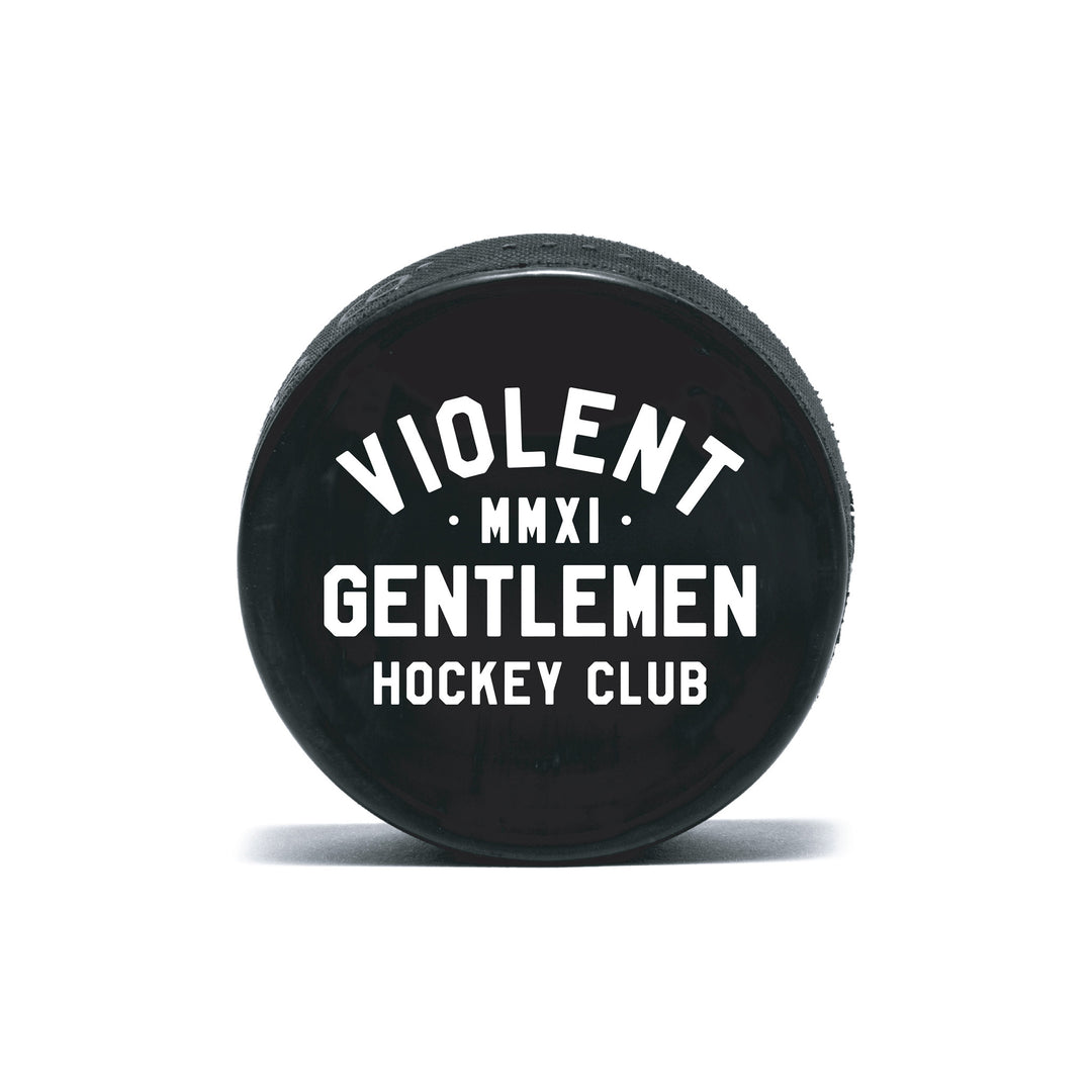 Hockey Loyalty Hockey Puck - - Accessories - Violent Gentlemen Hockey Lifestyle | Built by Fans for Fans | Perfect Gift for hockey fan or hockey players that live in the hockey culture