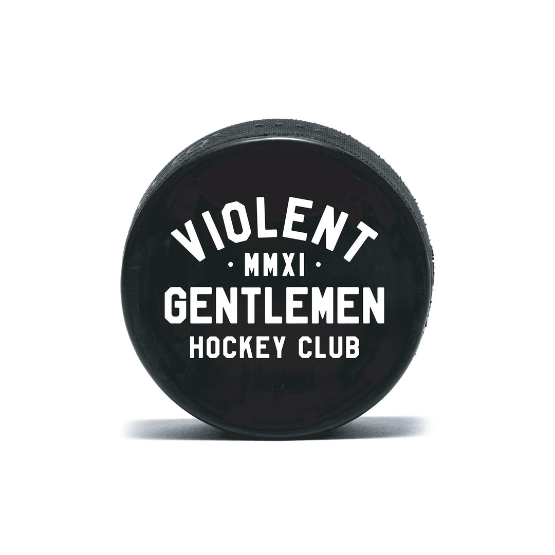 Hockey Loyalty Hockey Puck - - Accessories - Violent Gentlemen Hockey Lifestyle | Built by Fans for Fans | Perfect Gift for hockey fan or hockey players that live in the hockey culture