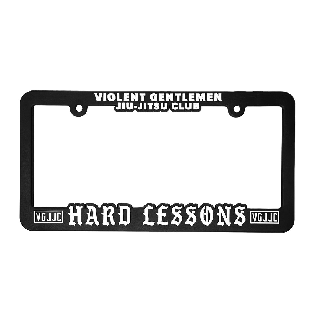 VGJJC Hard Lessons License Plate Frame - - Accessories - Violent Gentlemen