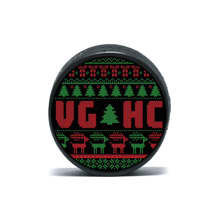 Hockey Yuletide Hockey Puck - - Accessories - Violent Gentlemen Hockey Lifestyle | Built by Fans for Fans | Perfect Gift for hockey fan or hockey players that live in the hockey culture