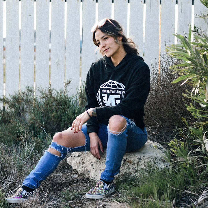 World Flyover Womens Weekender Pullover Hood - - Women's Fleece Tops - Violent Gentlemen