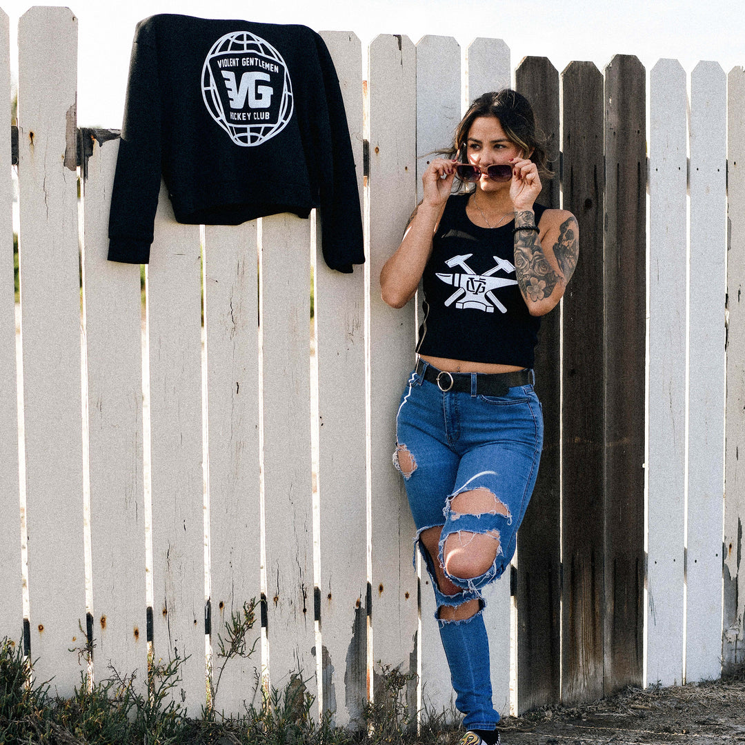 Hammerhead Womens Rib Crop Tank