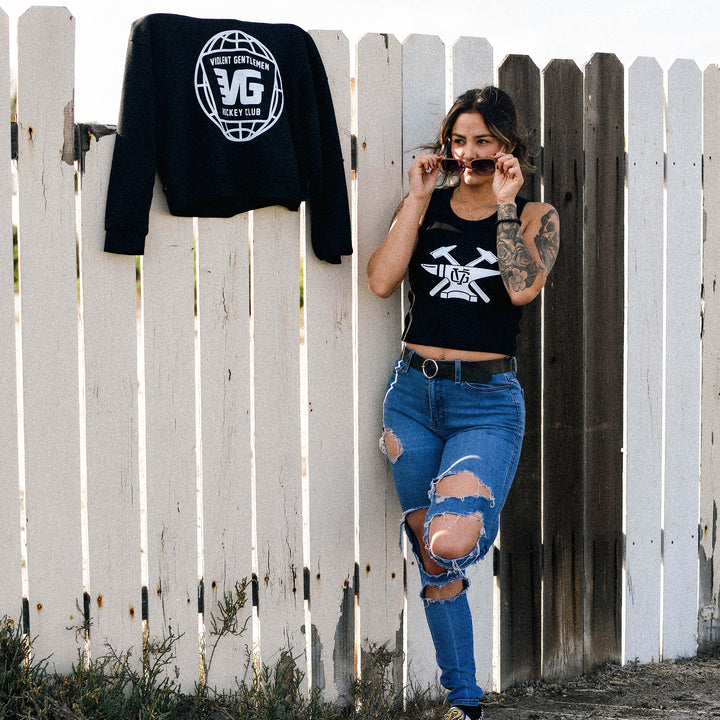 Hammerhead Womens Rib Crop Tank