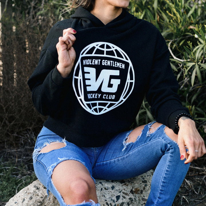 World Flyover Womens Weekender Pullover Hood - - Women's Fleece Tops - Violent Gentlemen