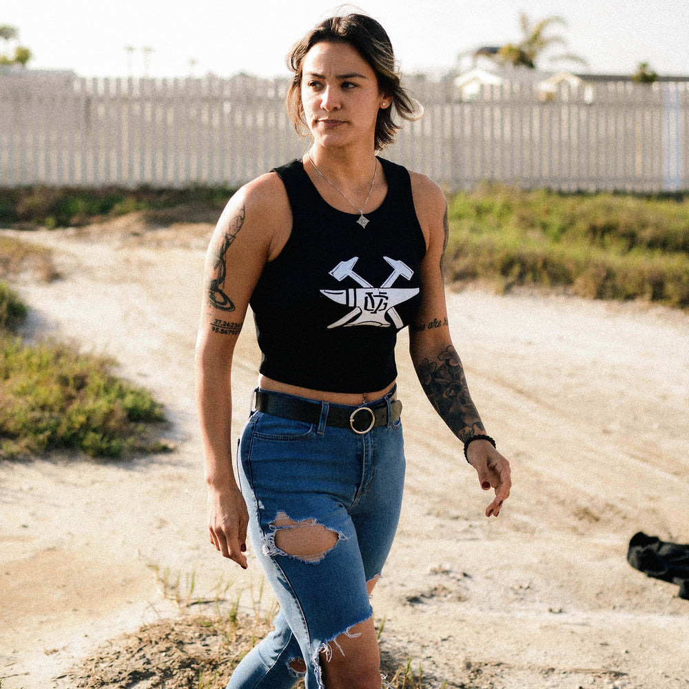 Hammerhead Womens Rib Crop Tank - - Women's T-Shirts - Violent Gentlemen