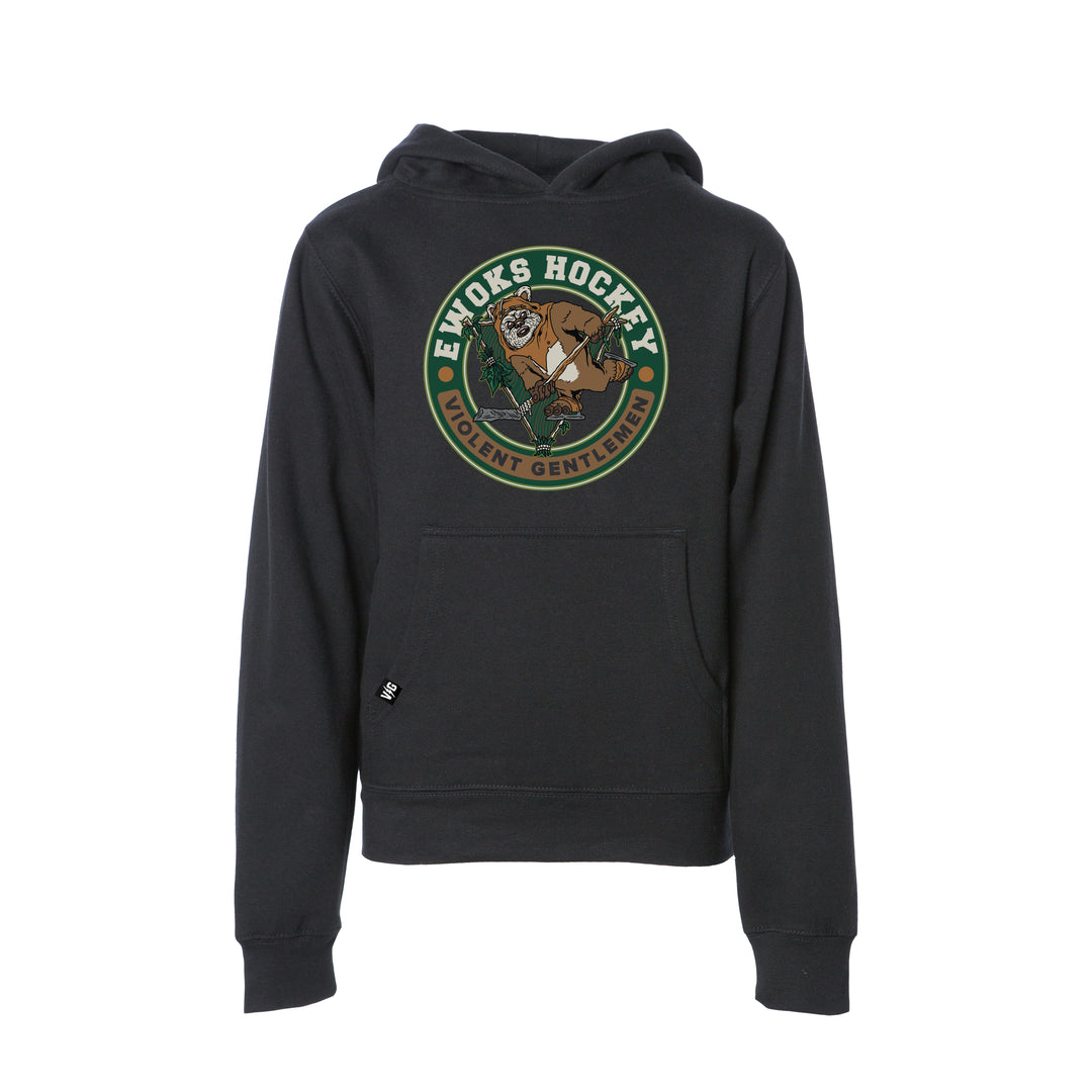Ewoks Hockey Kids Pullover Hood - - Kid's Fleece Tops - Violent Gentlemen