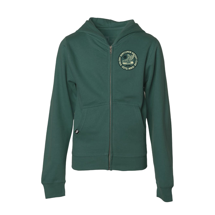 Hockey Winged Kids Zip Hood - - Kid's Fleece Tops - Violent Gentlemen Hockey Lifestyle | Built by Fans for Fans | Perfect Gift for hockey fan or hockey players that live in the hockey culture
