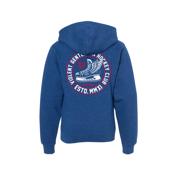 Winged Kids Zip Hood - - Kid's Fleece Tops - Violent Gentlemen