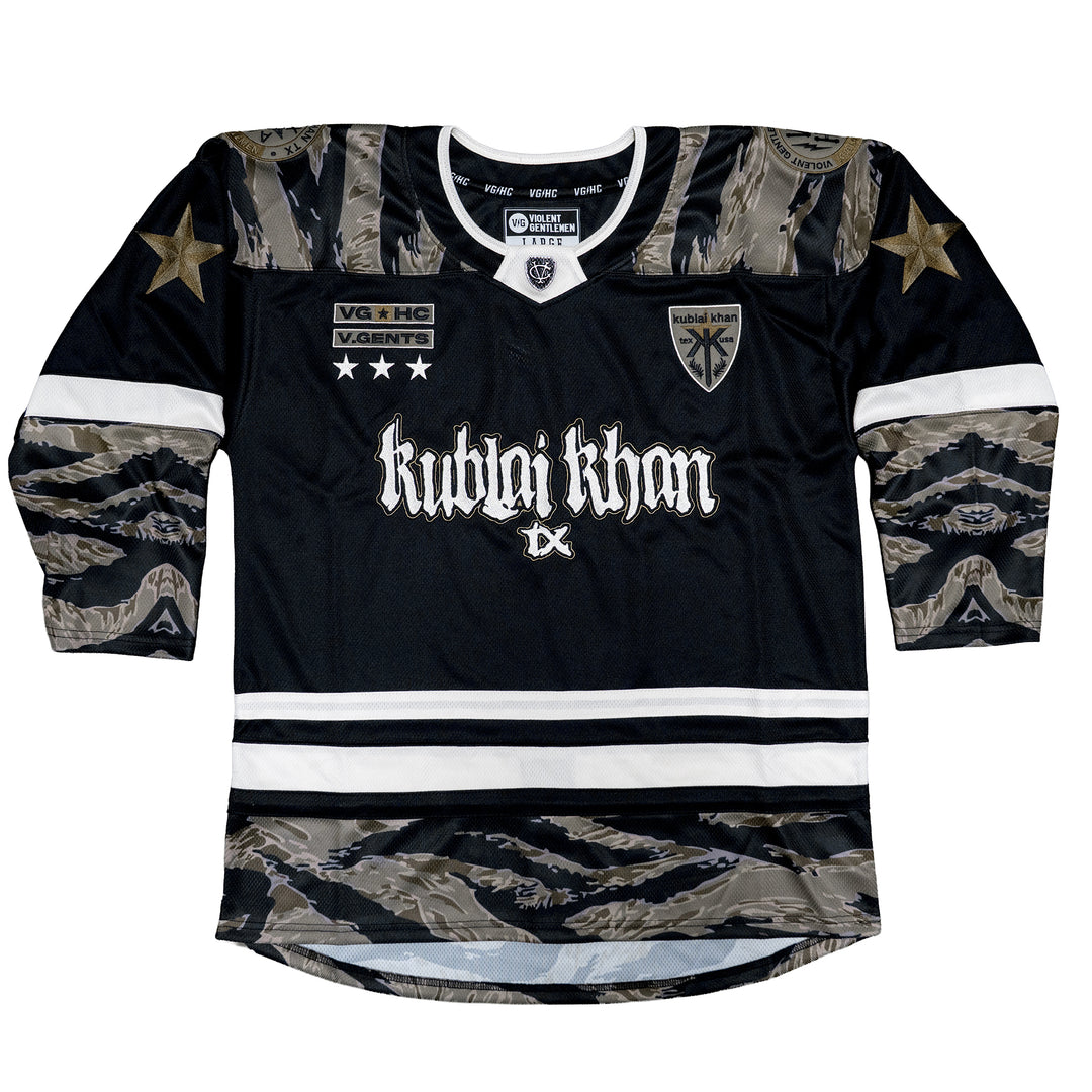 Hockey Kublai Khan Tiger Jersey - - Jerseys - Violent Gentlemen Hockey Lifestyle | Built by Fans for Fans | Perfect Gift for hockey fan or hockey players that live in the hockey culture
