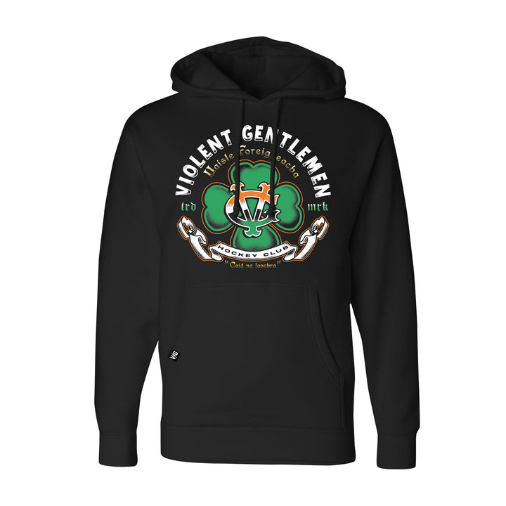 Hockey Coid Na Laochra Pullover Hood - - Men's Fleece Tops - Violent Gentlemen Hockey Lifestyle | Built by Fans for Fans | Perfect Gift for hockey fan or hockey players that live in the hockey culture