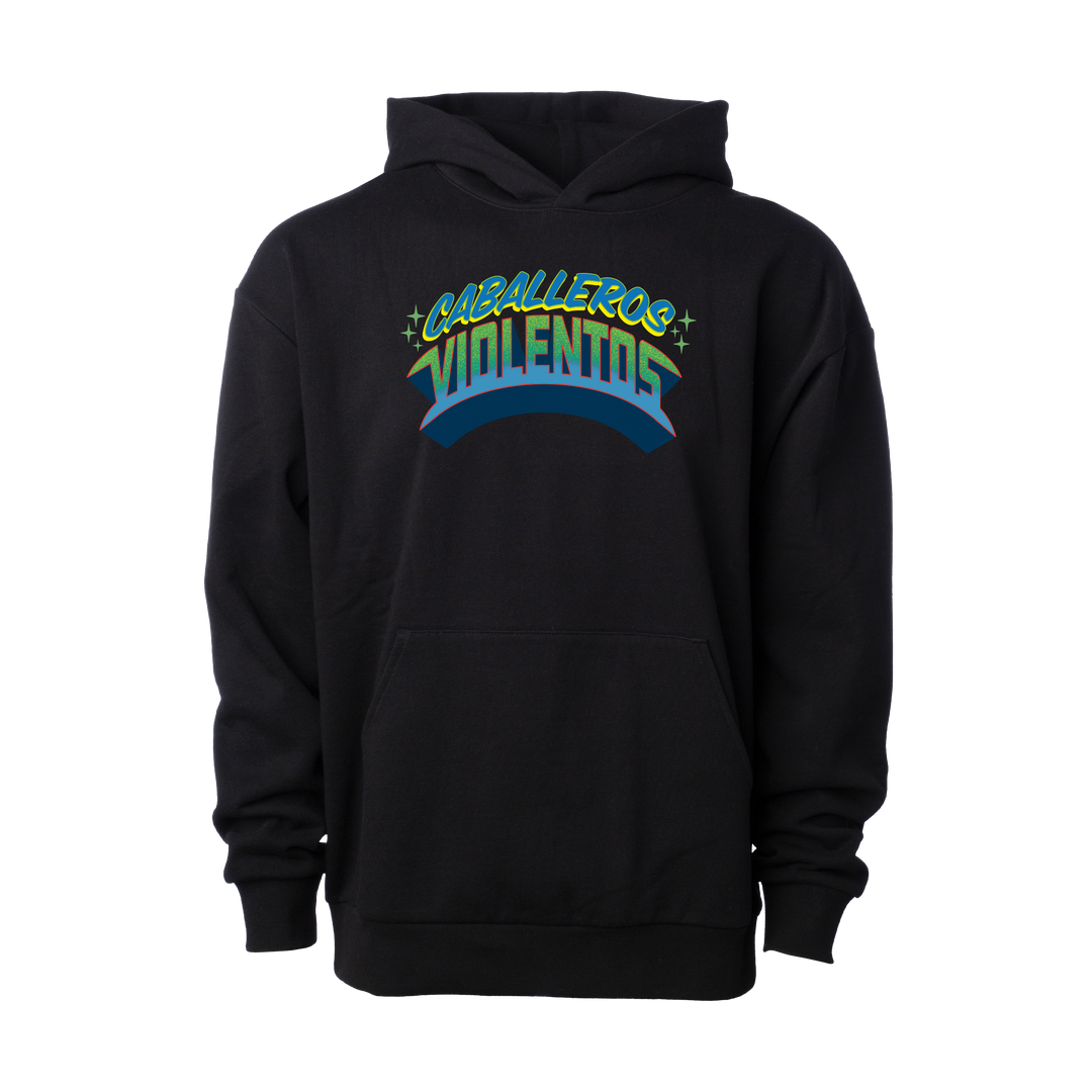 Hockey Rotulo Relaxed Pullover Hood - - Men's Fleece Tops - Violent Gentlemen Hockey Lifestyle | Built by Fans for Fans | Perfect Gift for hockey fan or hockey players that live in the hockey culture