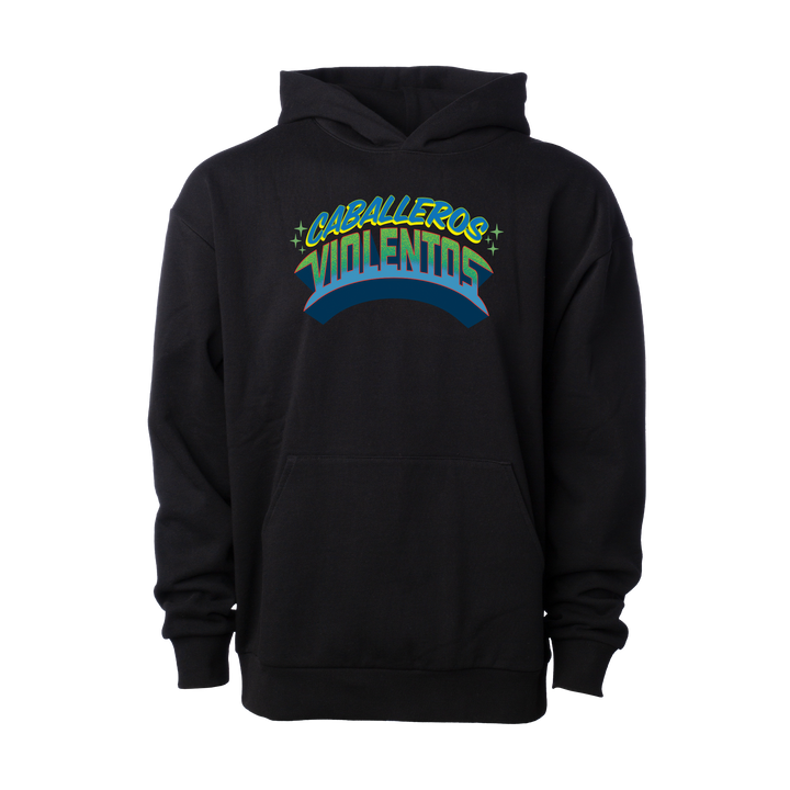 Hockey Rotulo Relaxed Pullover Hood - - Men's Fleece Tops - Violent Gentlemen Hockey Lifestyle | Built by Fans for Fans | Perfect Gift for hockey fan or hockey players that live in the hockey culture