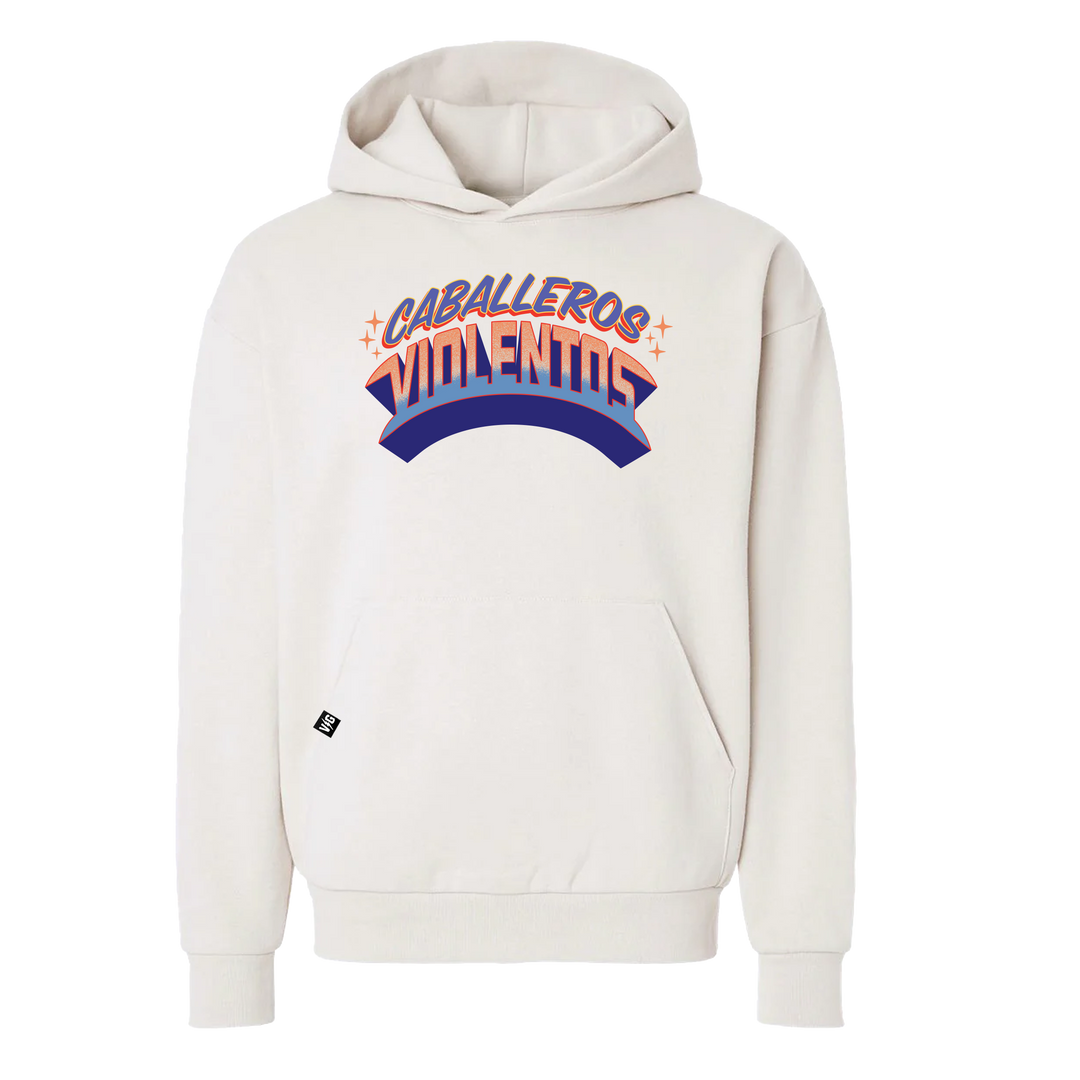 Hockey Rotulo Relaxed Pullover Hood - - Men's Fleece Tops - Violent Gentlemen Hockey Lifestyle | Built by Fans for Fans | Perfect Gift for hockey fan or hockey players that live in the hockey culture