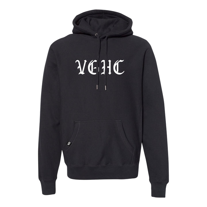 Noir Cross Grain Pullover Hood -  - Men's Fleece Tops - Violent Gentlemen