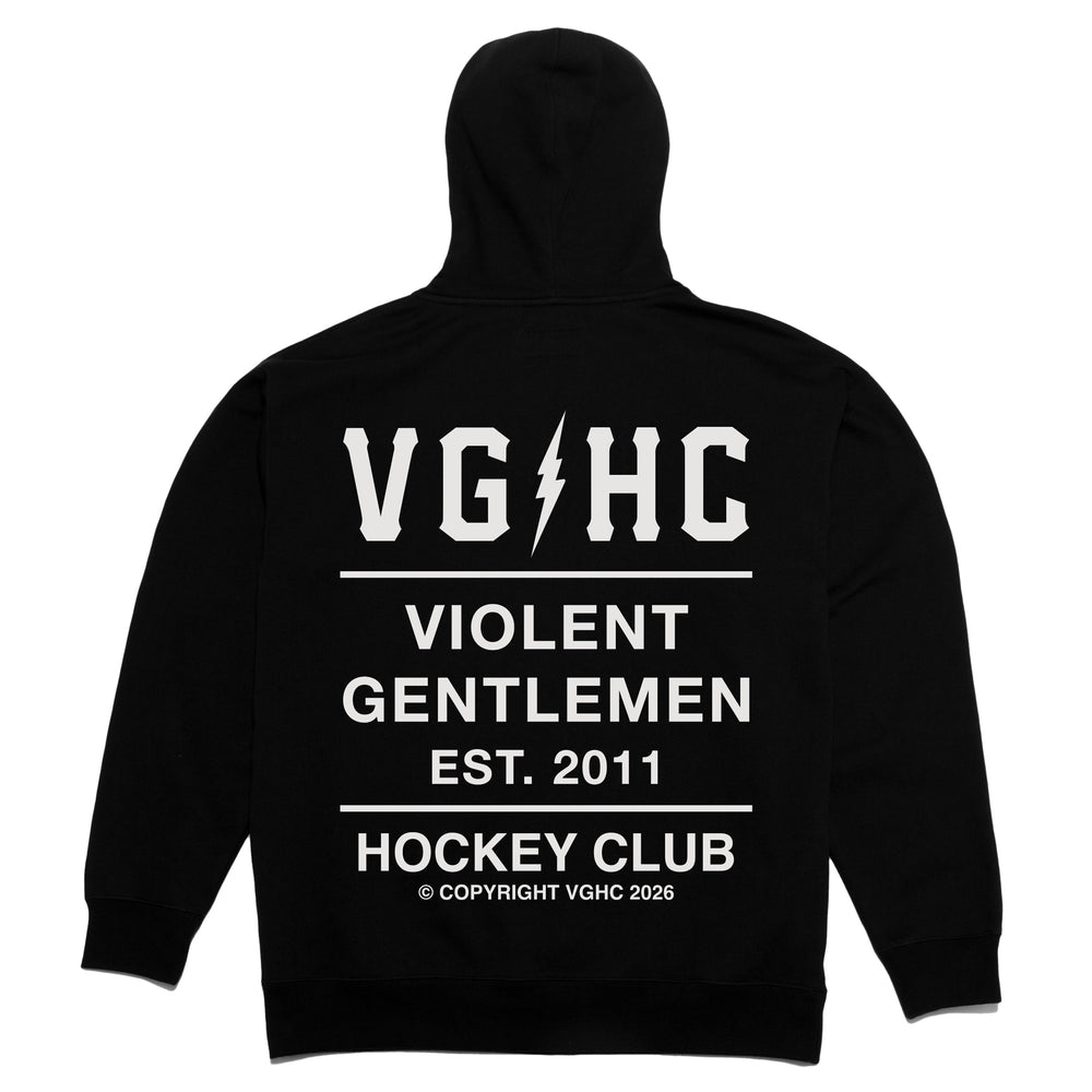 Hockey Rally Enforcer Pullover Hood - - Men's Fleece Tops - Violent Gentlemen Hockey Lifestyle | Built by Fans for Fans | Perfect Gift for hockey fan or hockey players that live in the hockey culture