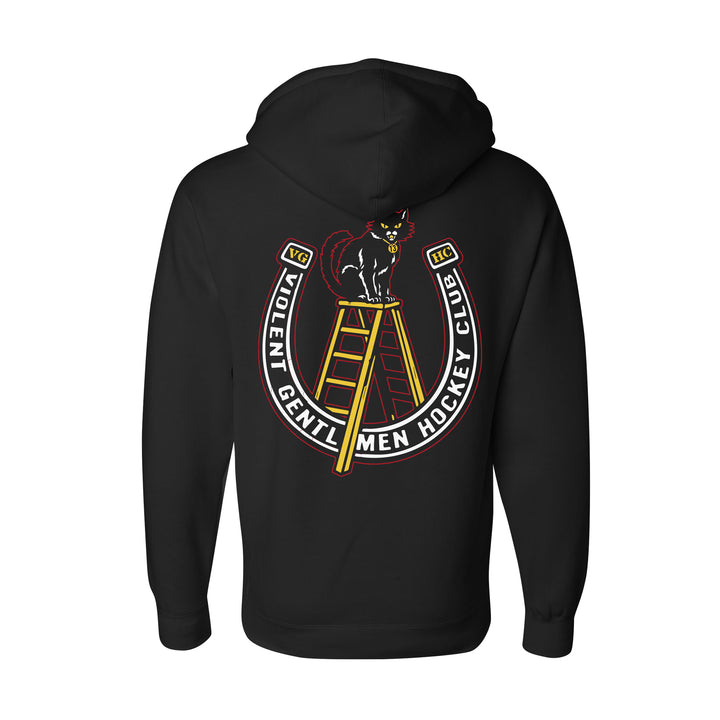 Hockey Superstition Pullover Hood - - Men's Fleece Tops - Violent Gentlemen Hockey Lifestyle | Built by Fans for Fans | Perfect Gift for hockey fan or hockey players that live in the hockey culture