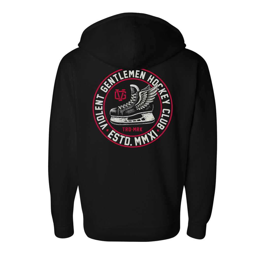 Winged Zip Hood - - Men's Fleece Tops - Violent Gentlemen