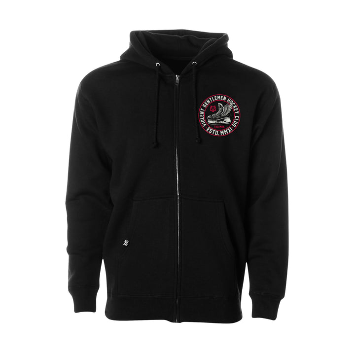 Winged Zip Hood - - Men's Fleece Tops - Violent Gentlemen