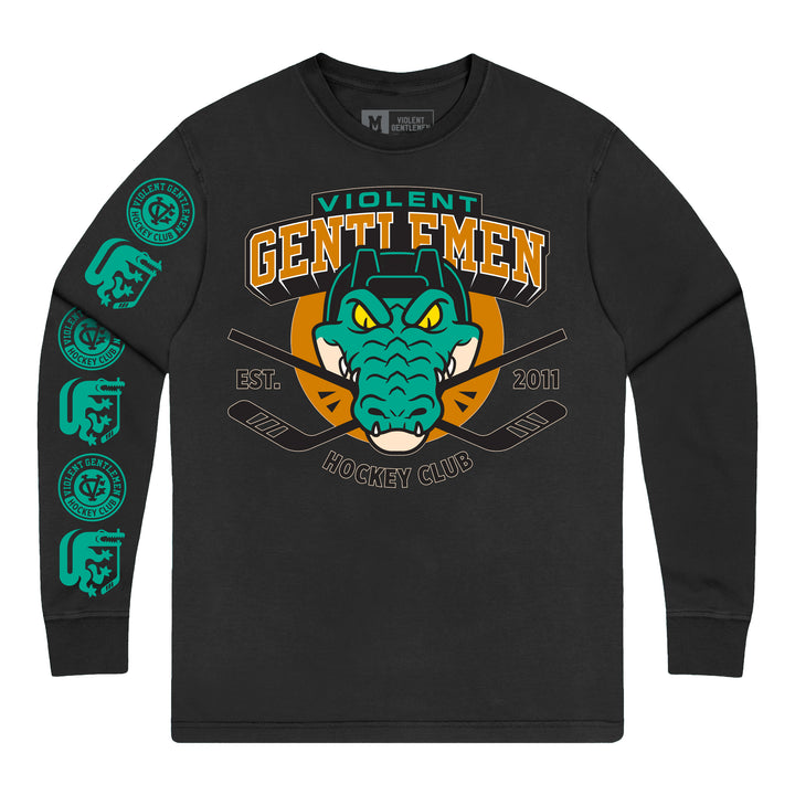 Chomp Garment Dye Long Sleeve Tee -  - Men's Long Sleeve T-Shirts - Violent Gentlemen