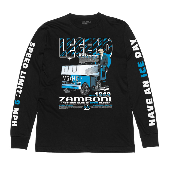 Frank J Zamboni Long Sleeve Tee -  - Men's Long Sleeve T-Shirts - Violent Gentlemen